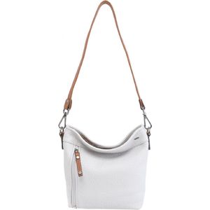 Berba Medium Crossbodytas / Schoudertas Dames - Leer - Chamonix - Beige