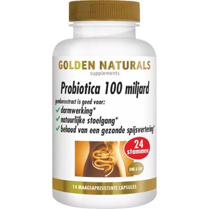 Golden Naturals - Probiotica 100 Miljard - 14 Veganistische Capsules