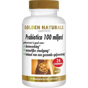 Golden Naturals Probiotica 100 miljard (14 capsules)