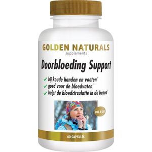 Golden Naturals - Doorbloeding Support - 60 Veganistische Capsules - Natuurlijke Ingrediënten