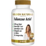 Golden Naturals Foliumzuur Actief (90 veganistische tabletten)