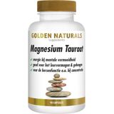 Golden Naturals Magnesium Tauraat (90 veganistische capsules)