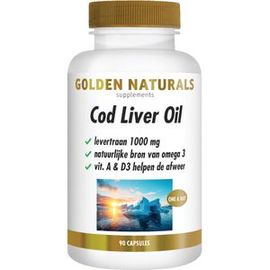Golden Naturals Cod Liver Oil  90softgel capsules