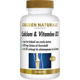 Golden Naturals Calcium & vitamine D3 (120 tabletten)