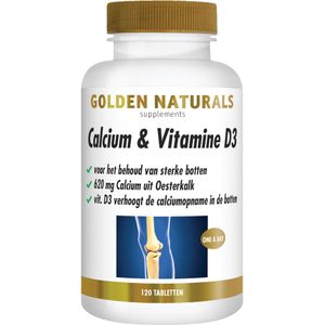 Golden Naturals Calcium & Vitamine D3 (120 tabletten)