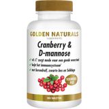 Golden Naturals Cranberry & D-mannose (300 tabletten)