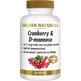 Golden Naturals Cranberry & D-mannose (300 veganistische tabletten)