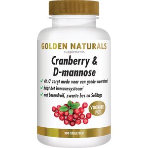 Golden Naturals Cranberry & D-mannose  300 Tabletten