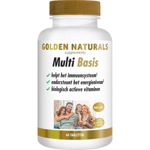 Golden Naturals - Multi Basis - Multivitamine - 30 Tabletten