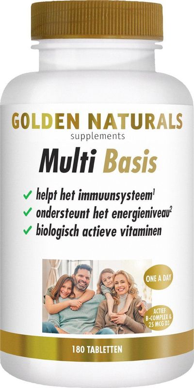 Golden Naturals - Multi Basis - Multivitamine - 60 Tabletten