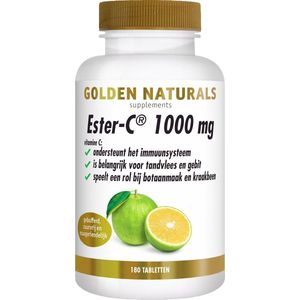 Golden Naturals - Ester-C - Vitamine C - 1000mg - 180 Veganistische Tabletten