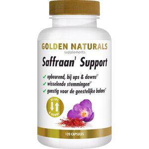 Golden Naturals - Saffraan Support - Vitamine B - 60 Capsules