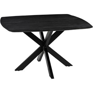 LABEL51 Eettafel Blake Zwart 130x130cm