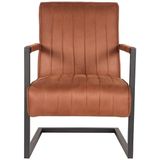 LABEL51 Milo Fauteuil - Bruin - Microfiber