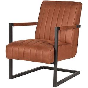 LABEL51 Milo Fauteuil - Bruin - Microfiber