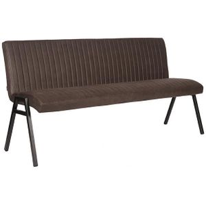 LABEL51 Eetkamerbank Matz - Antraciet - Microfiber - 175 cm | Comfortabele en hippe eetkamerbank