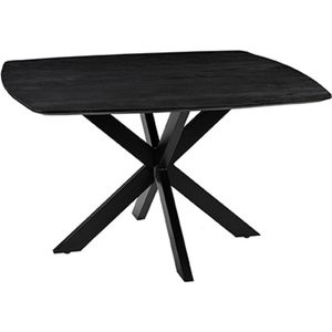 LABEL51 - Blake - Eettafel - Zwart - Mangohout - 140x140cm