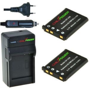 ChiliPower NP-45 Accu's voor Fujifilm - 2 Stuks - Inclusief Oplader