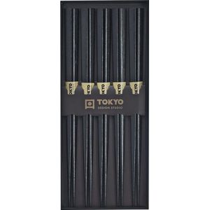 Tokyo Design Studio – Eetstokjes Giftbox – Zwart Hout – 5 stuks