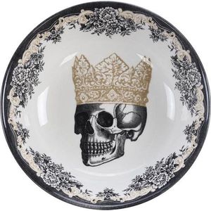 Homelab - Skull Design Crown Deep Cereal Bowl - kom -19x5cm 700ml