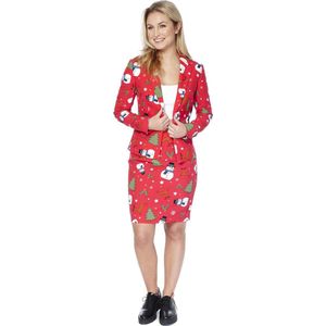 OppoSuits Christmiss - Vrouwen Kostuum - Rood - Kerst - Maat 40
