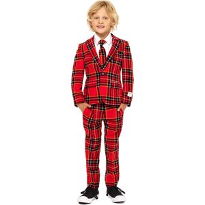 OppoSuits The Lumberjack - Jongens Kostuum - Rood - Kerst - Maat 110/116