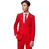 OppoSuits - Rood Pak - Jasje en Pantalon - Slim Fit - Kinderen