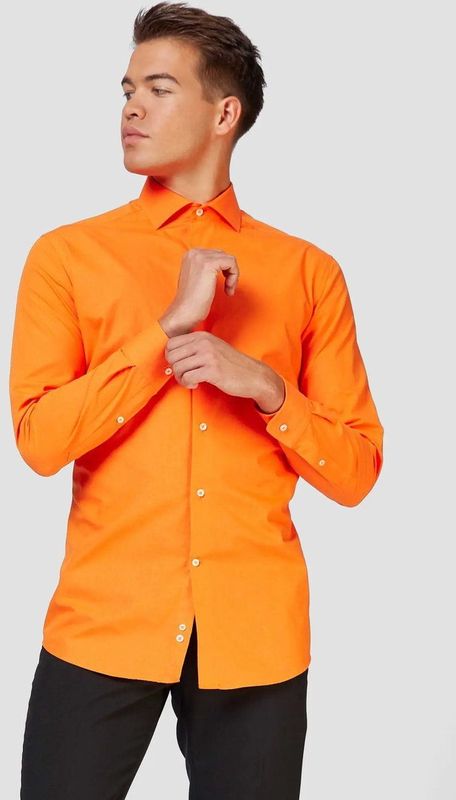 OppoSuits - The Orange Shirt - Overhemd - Oranje - Katoen-Polyester Mix