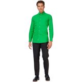 OppoSuits - Evergreen - Overhemd - Groen - Casual Effen Gekleurd