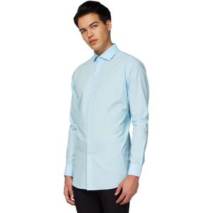 Carnaval Opposuits Blauwe Blouse - Blauw - Maat XL