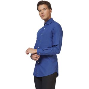 OppoSuits - Navy Royale - Overhemd - Blauw