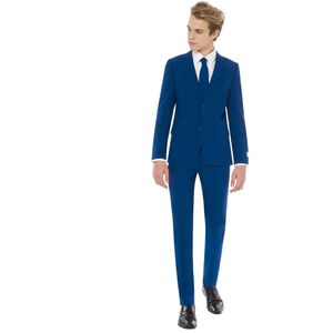 OppoSuits Navy Royale - Jongens Kostuum - Blauw - Feest - Maat 158/164