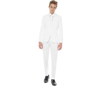 OppoSuits - Wit - Jongenspak - Slim Fit - Inclusief Jasje en Pantalon