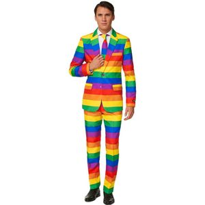 Suitmeister - Mr. Rainbow - Kostuum - Regenboog - Jasje en Stropdas