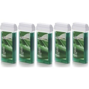 ItalWax - Waxpatroon Set - Aloe Vera - 5x 100ml - Ontharingswax