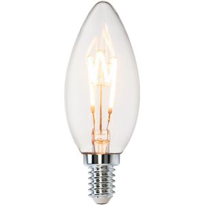 LED Spiraal kaarslamp amber 4W | dimbaar | E14 | 2200K - Extra warm