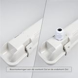 Proventa - LED TL Armatuur - 60 cm - Bewegingssensor - 1100 Lumen - 7,5W