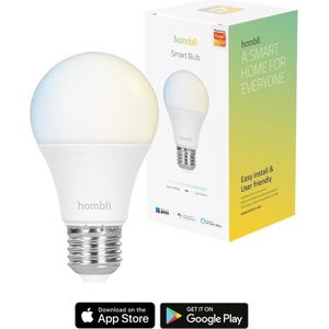 Hombli Smart Bulb E27 | Instelbaar wit | 1 stuk | 9W | 2700K-6500K