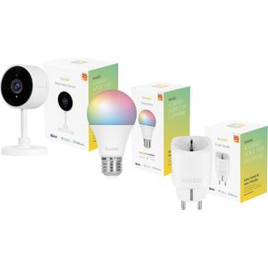 Hombli Smart Home Starterkit – Smart Lamp - Slimme Camera – Slimme Stekker