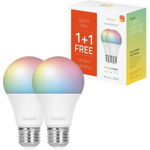 Hombli Smart Bulb E27 Colour 2-pack - Wit