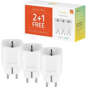 Hombli Slimme Stekker Wit 3-Pack