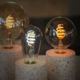 Hombli Smart Filament Bulb - E27 ST64 -Amber - Edison - Warm wit licht - Vintage look - Wifi - 1 Stuk