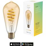 Hombli Smart Filament Bulb - E27 ST64 -Amber - Edison - Warm wit licht - Vintage look - Wifi - 1 Stuk