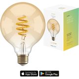 Hombli Smart Filament Bulb - E27 G95 - Amber - Globe - Warm wit licht - Vintage look - Wifi - 1 Stuk