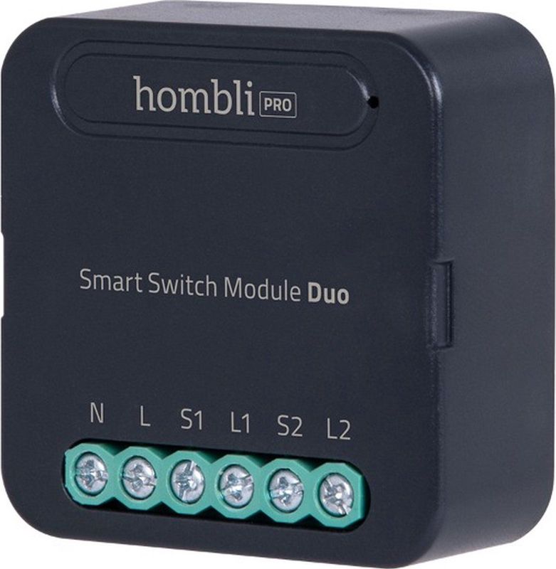 Hombli Smart Switch Module Du - Knoppen + Schakelaar - Zwart