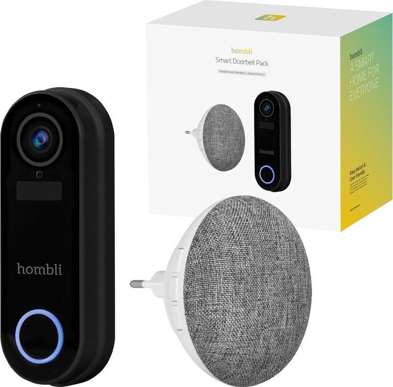 Hombli - Smart Doorbell 2 - Deurbel - Wit - Inclusief Chime 2