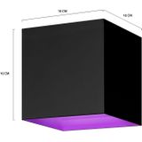 Hombli Muurlamp - Wandlamp binnen - Wandlamp buiten - LED Verlichting - Wandlamp badkamer - Aluminium - Zwart