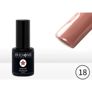 Awesome #18 Nude Gelpolish - Gellak - Gel nagellak - UV & LED