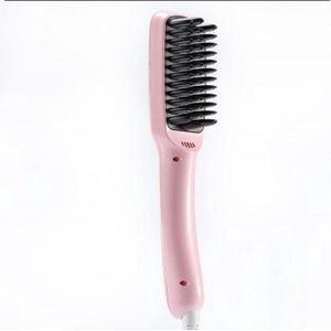 Hair Straightener Brush - Ionisch - Roze - Keramische Warmte-elementen