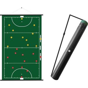 Sportec Oprolbaar Magnetisch Voetbal Coachbord 52 X 74 cm + Draagkoker !